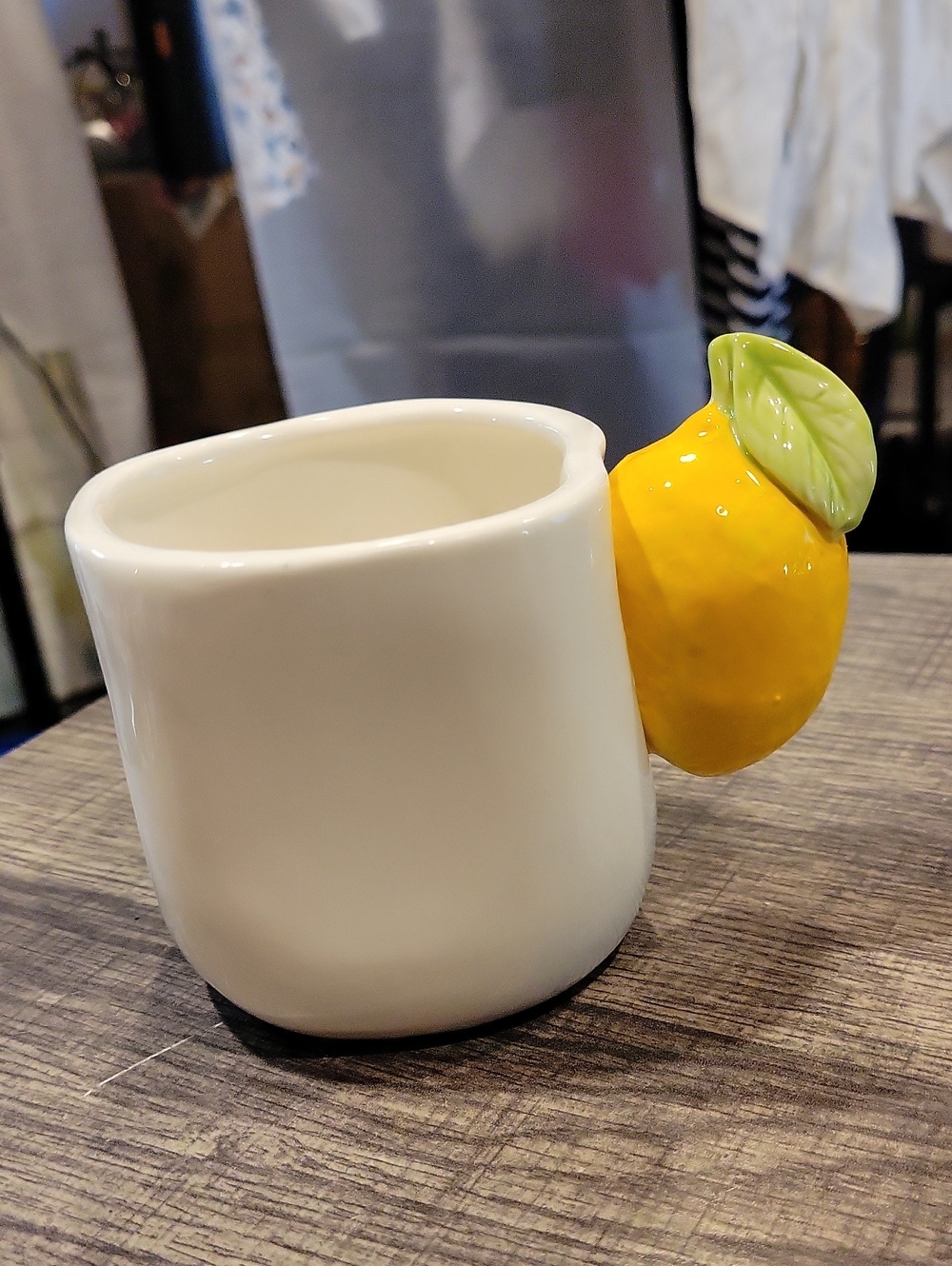 5 For 25.00/Lemon Bathroom Cup,Ceramic,NWOT,Italian
